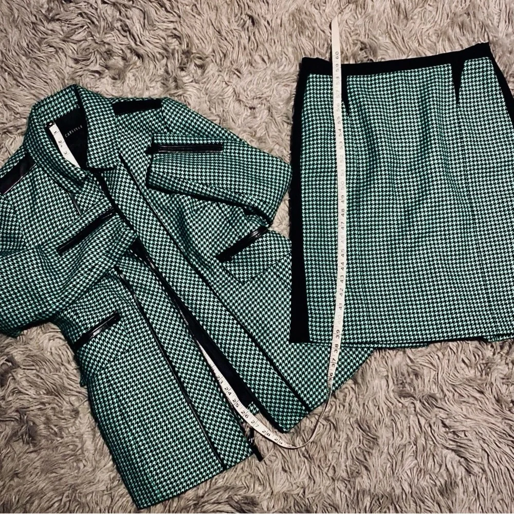 Carlisle Women’s Houndstooth Wool Business Suit - Picture 8 of 16